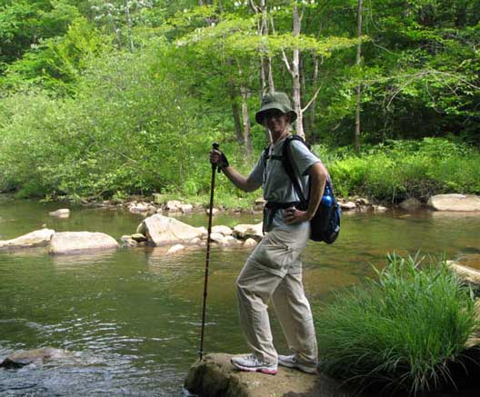 Hah!  I made it to the rock in that Pennsylvania stream, and kept my feet dry.